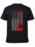 American Flag Guitar T-Shirt