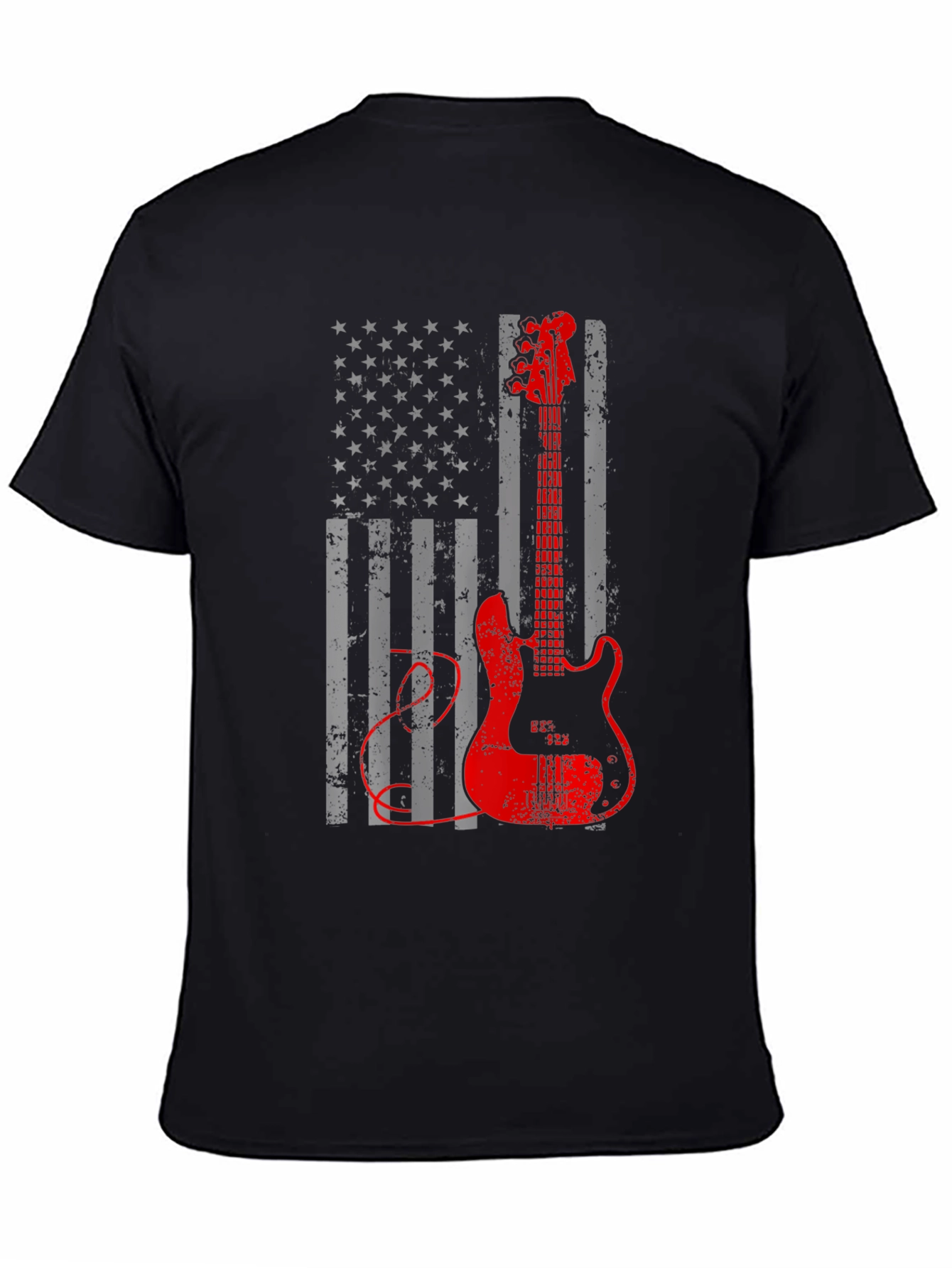 American Flag Guitar T-Shirt