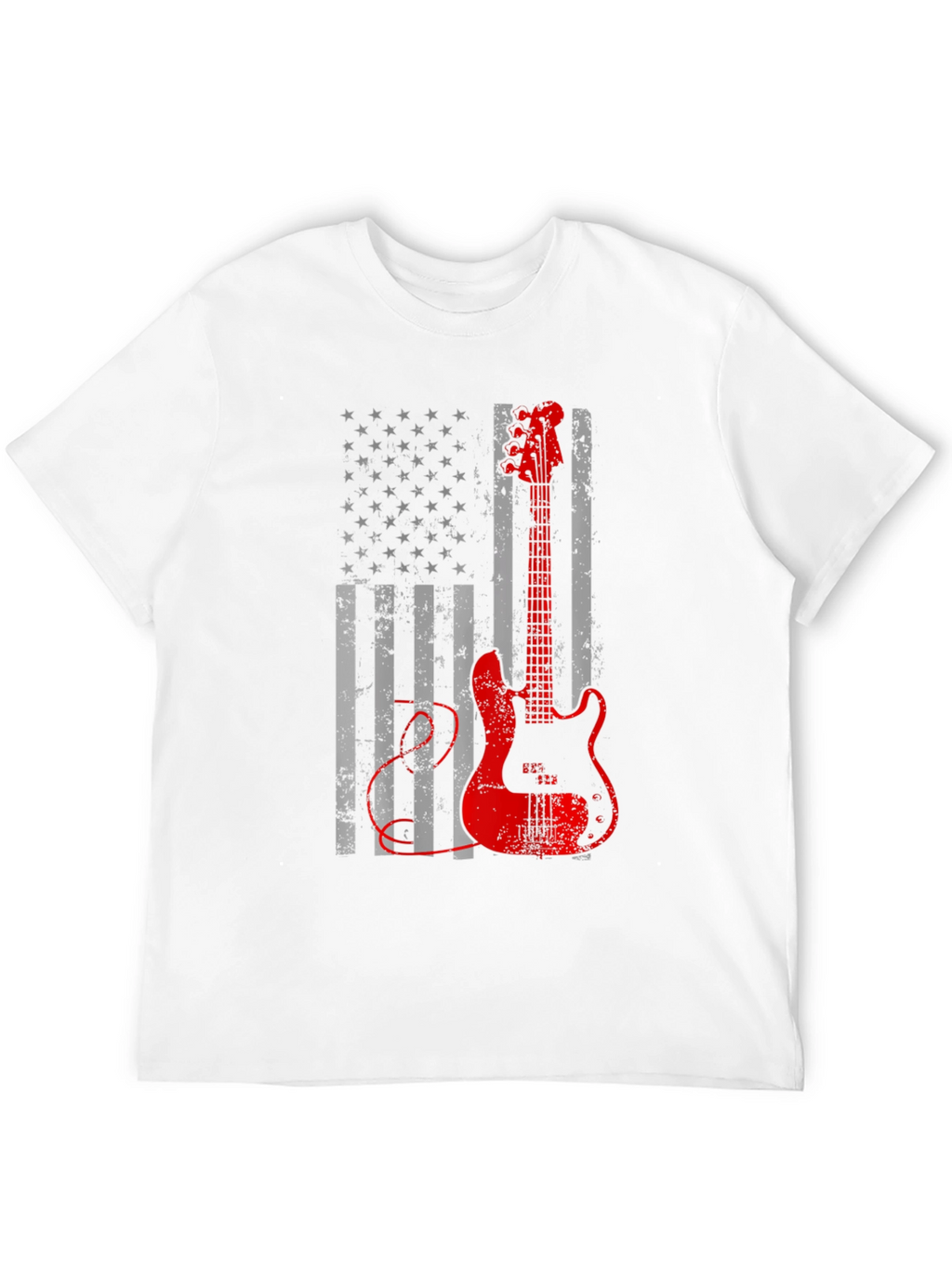 American Flag Guitar T-Shirt
