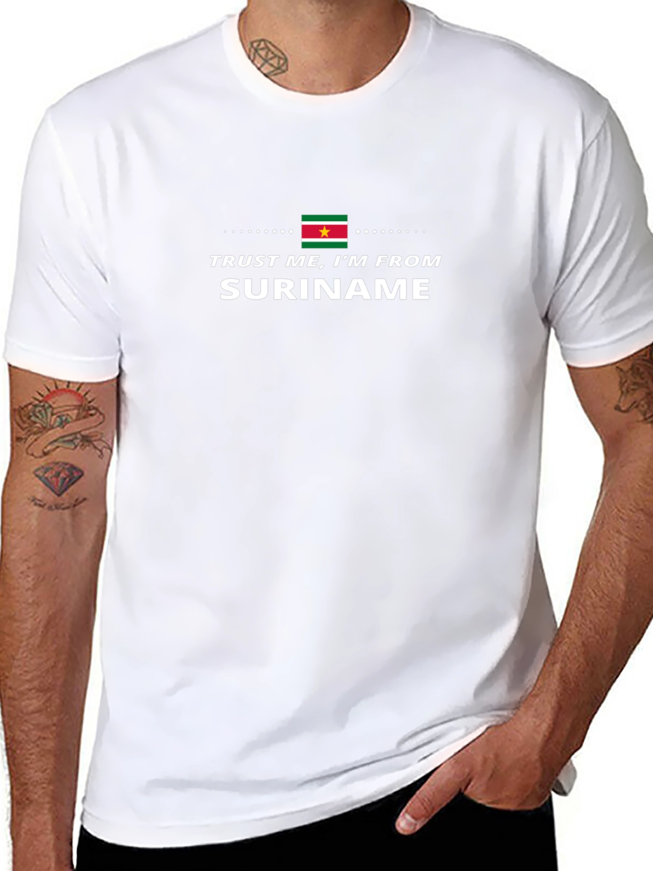 Trust Me Im From Suriname Black T-Shirt