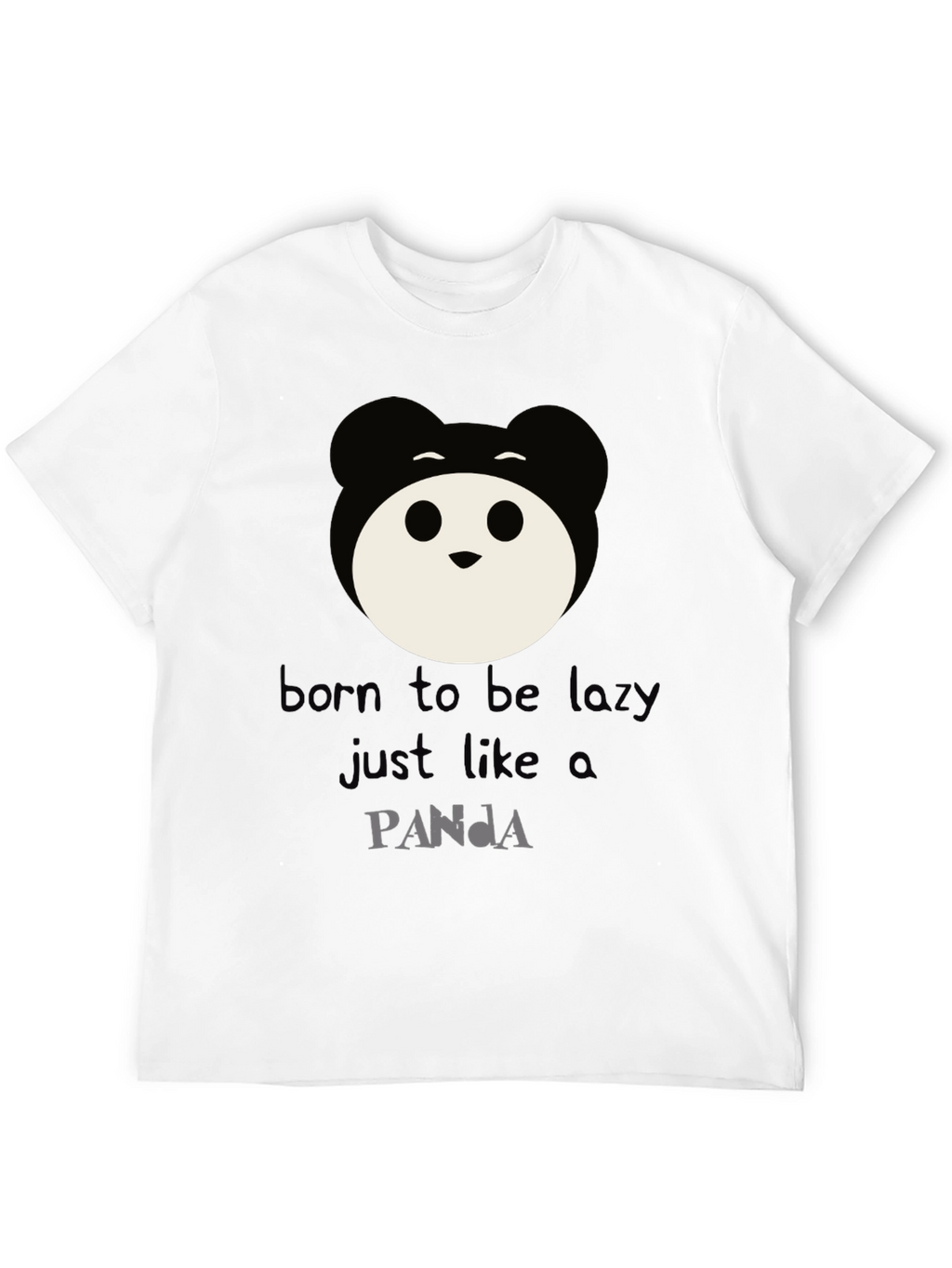 Born to Be Lazy Panda Graphic Tee