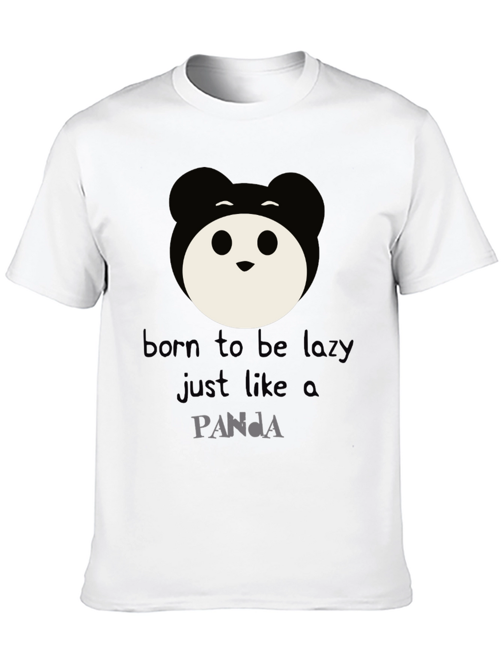 Born to Be Lazy Panda Graphic Tee