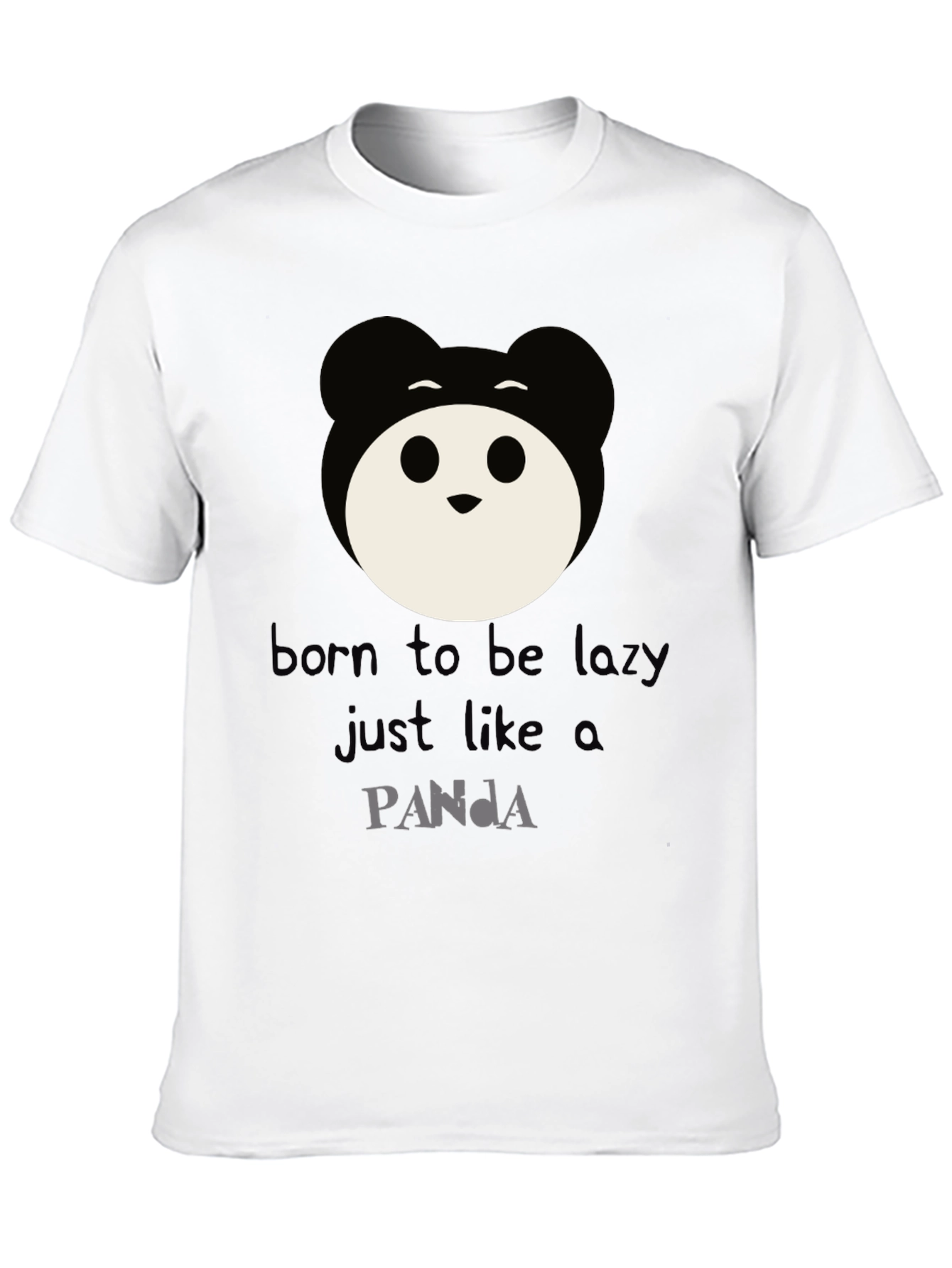 Born to Be Lazy Panda Graphic Tee
