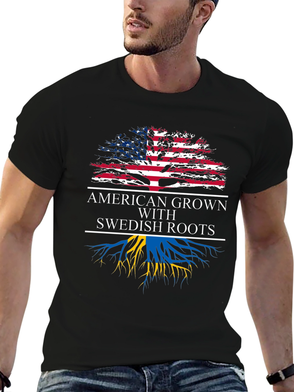 American Grown Swedish Roots T-Shirt
