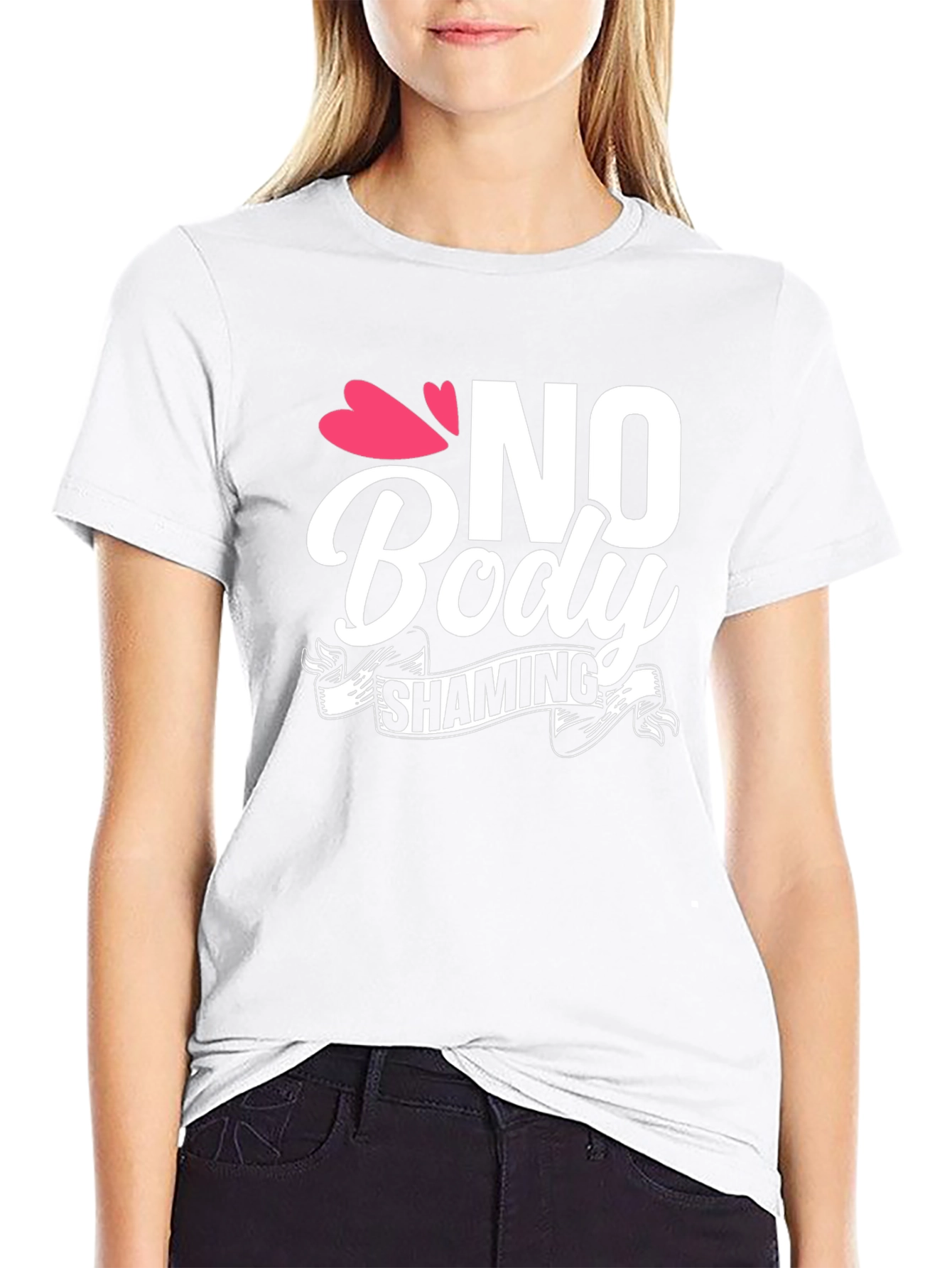 No Body Shaming Graphic Tee - Empowering Message