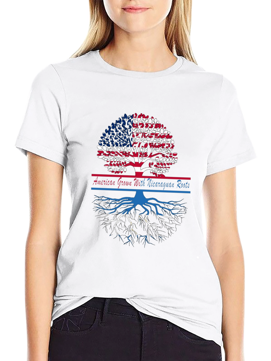 American Grown Nicaraguan Roots Tree T-Shirt