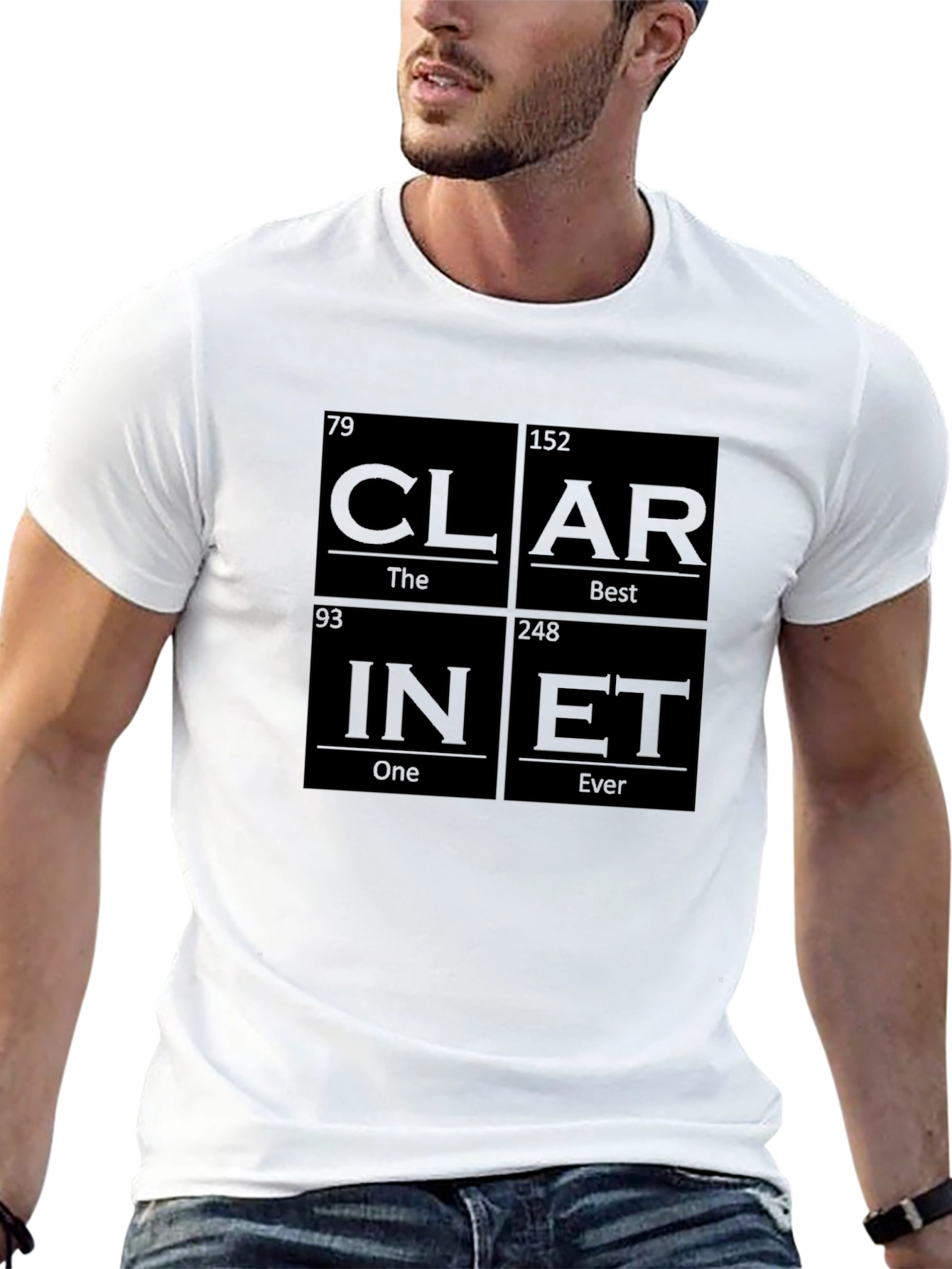 Clari-Net Periodic Table Style Graphic T-Shirt