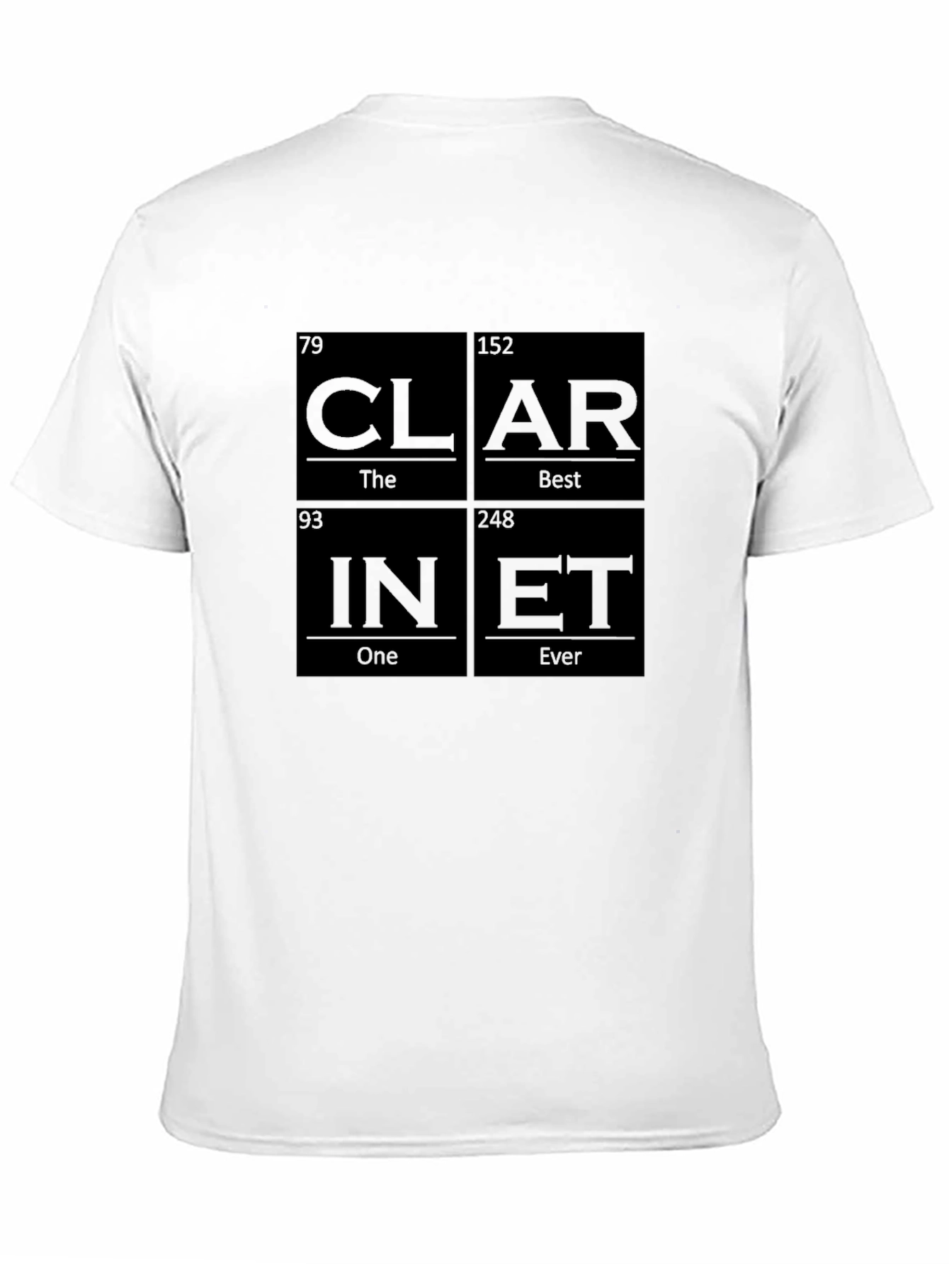 Clari-Net Periodic Table Style Graphic T-Shirt