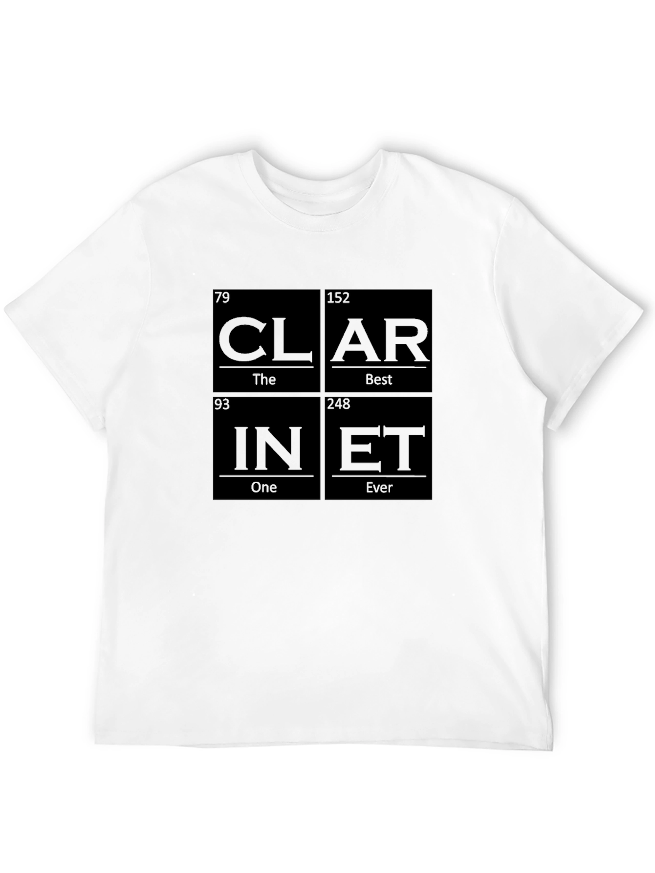 Clari-Net Periodic Table Style Graphic T-Shirt