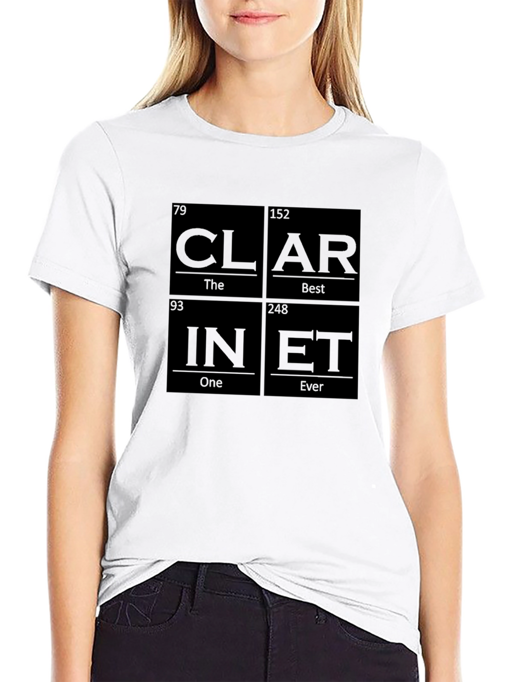 Clari-Net Periodic Table Style Graphic T-Shirt