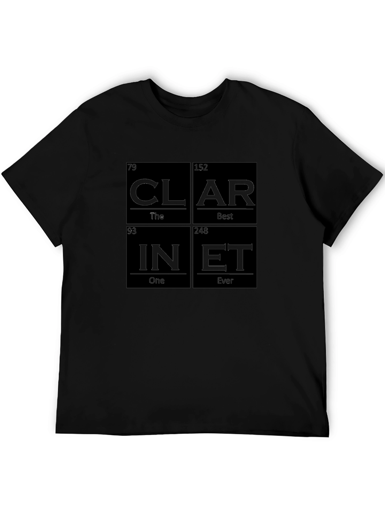 Clari-Net Periodic Table Style Graphic T-Shirt