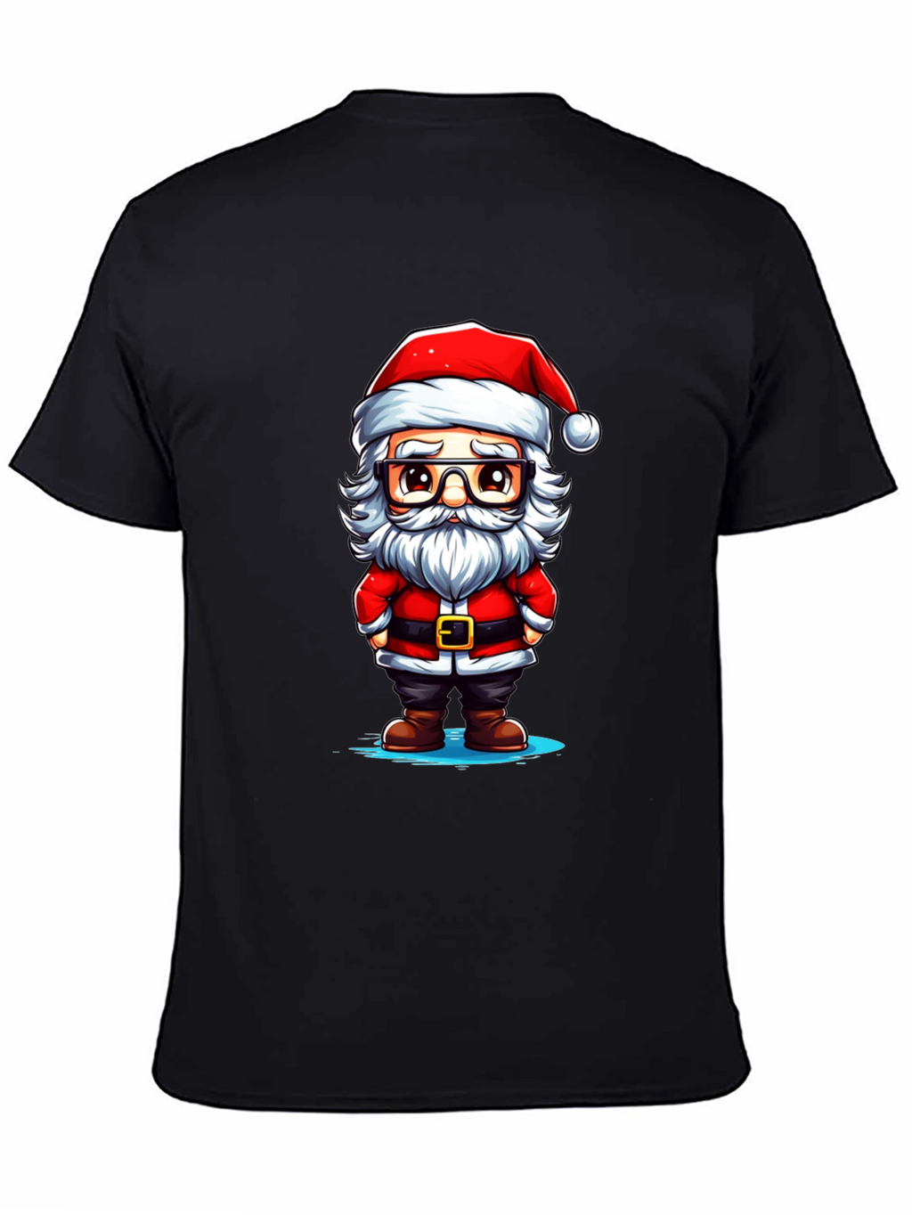 Cartoon Santa Graphic Tee - Holiday Cheer!