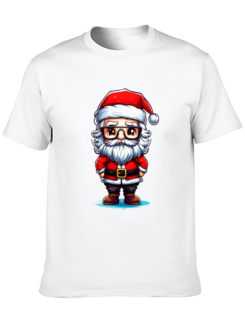 Cartoon Santa Graphic Tee - Holiday Cheer!