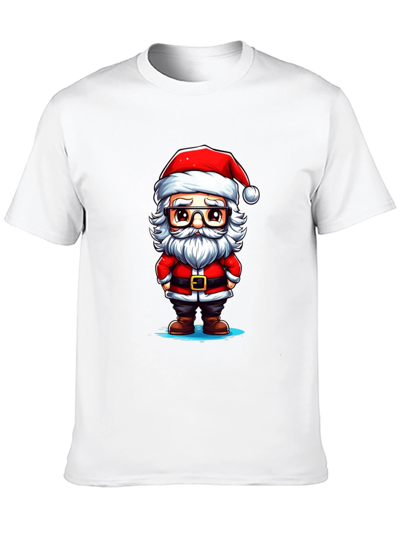 Cartoon Santa Graphic Tee - Holiday Cheer!