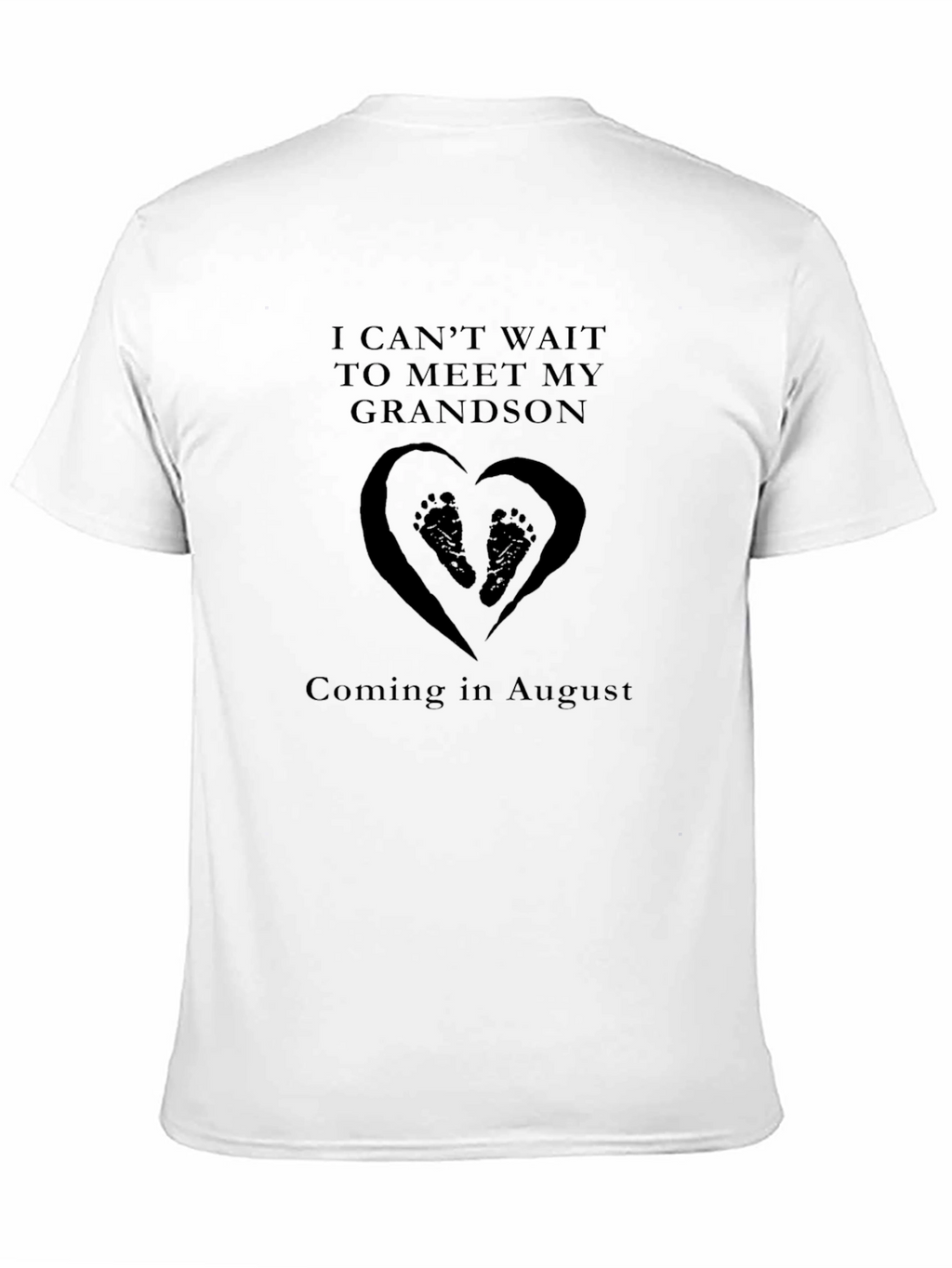 Grandson Announcement T-Shirt - August Arrival