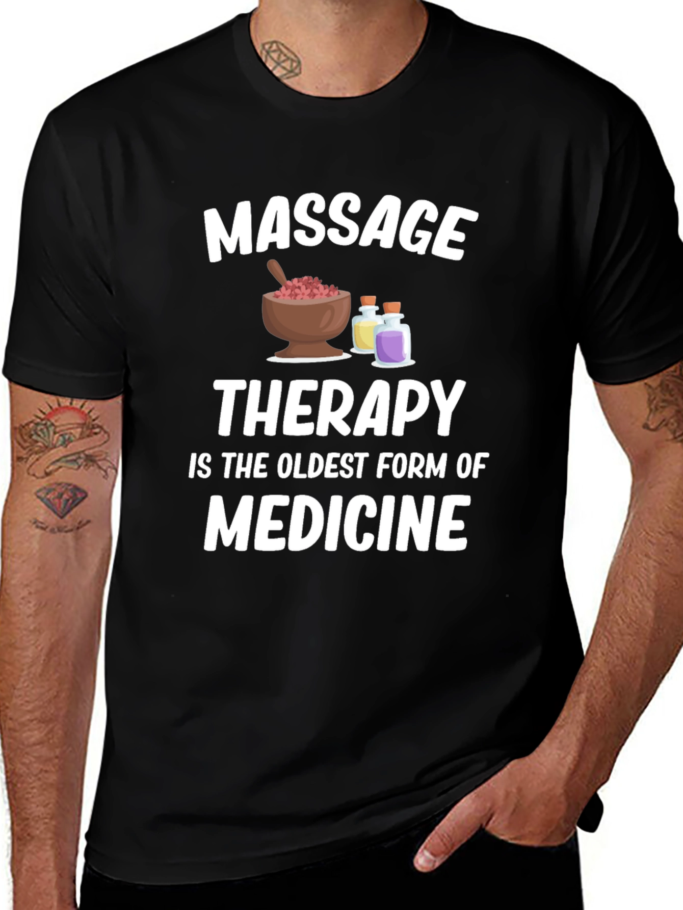 Massage Therapy T-Shirt - Oldest Form of Medicine