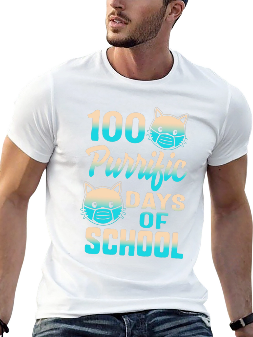 100 Purrific Days of School T-Shirt