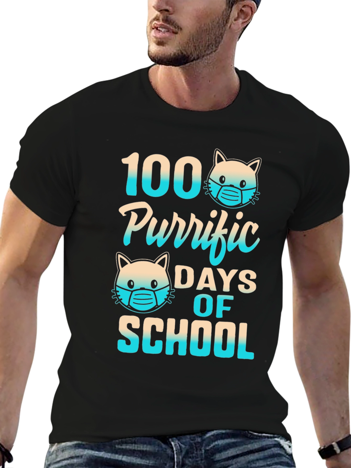 100 Purrific Days of School T-Shirt