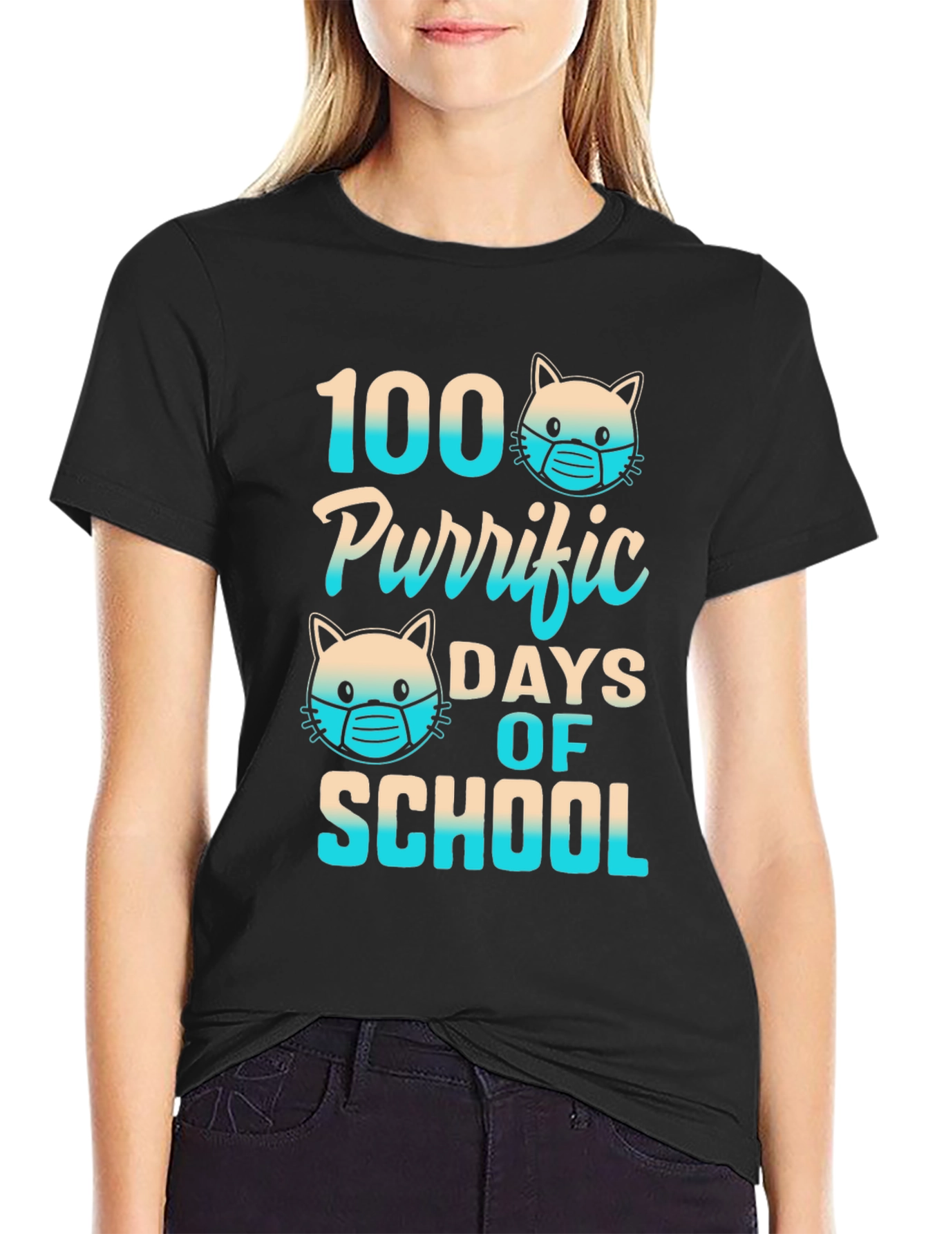 100 Purrific Days of School T-Shirt