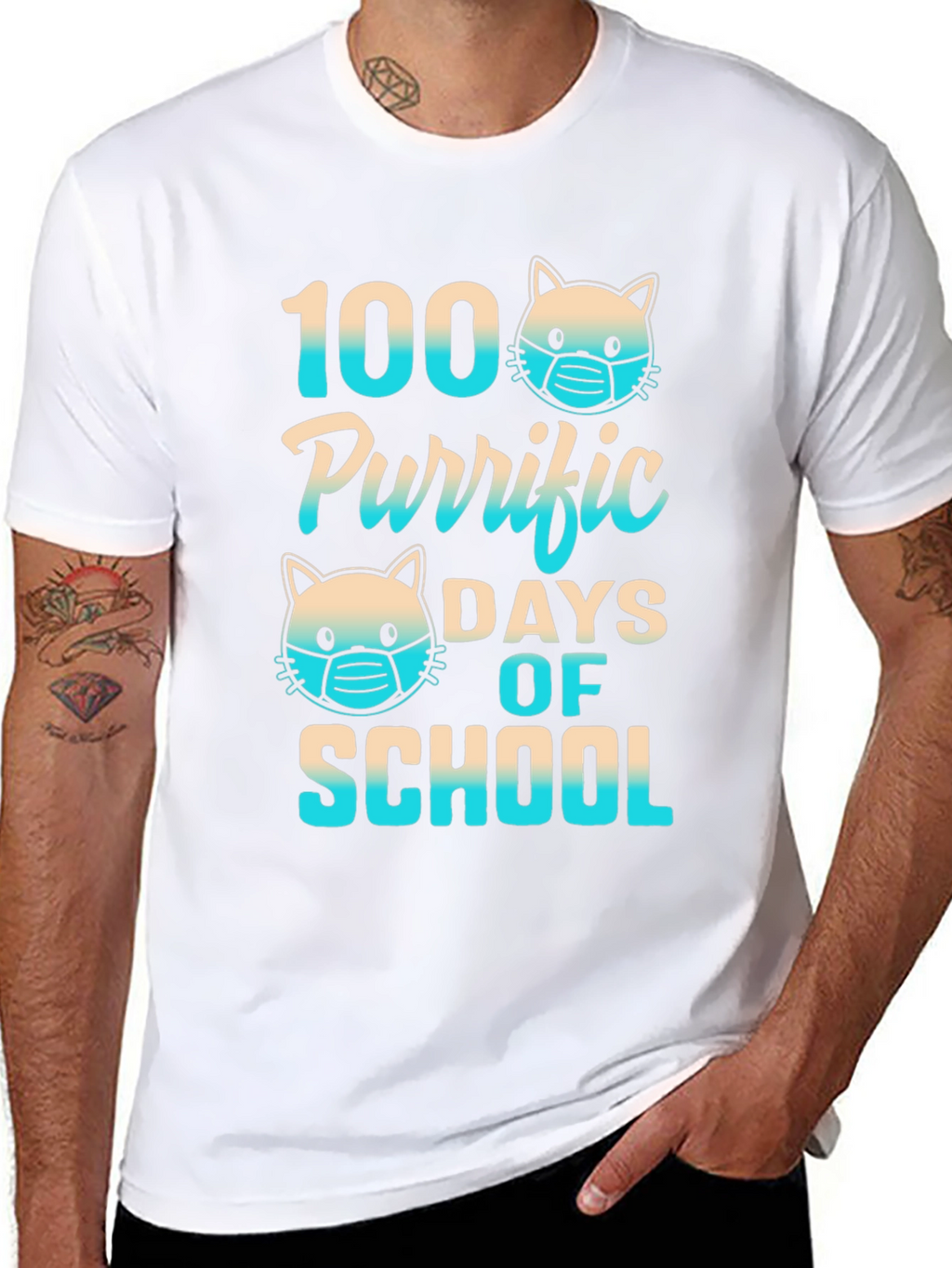 100 Purrific Days of School T-Shirt