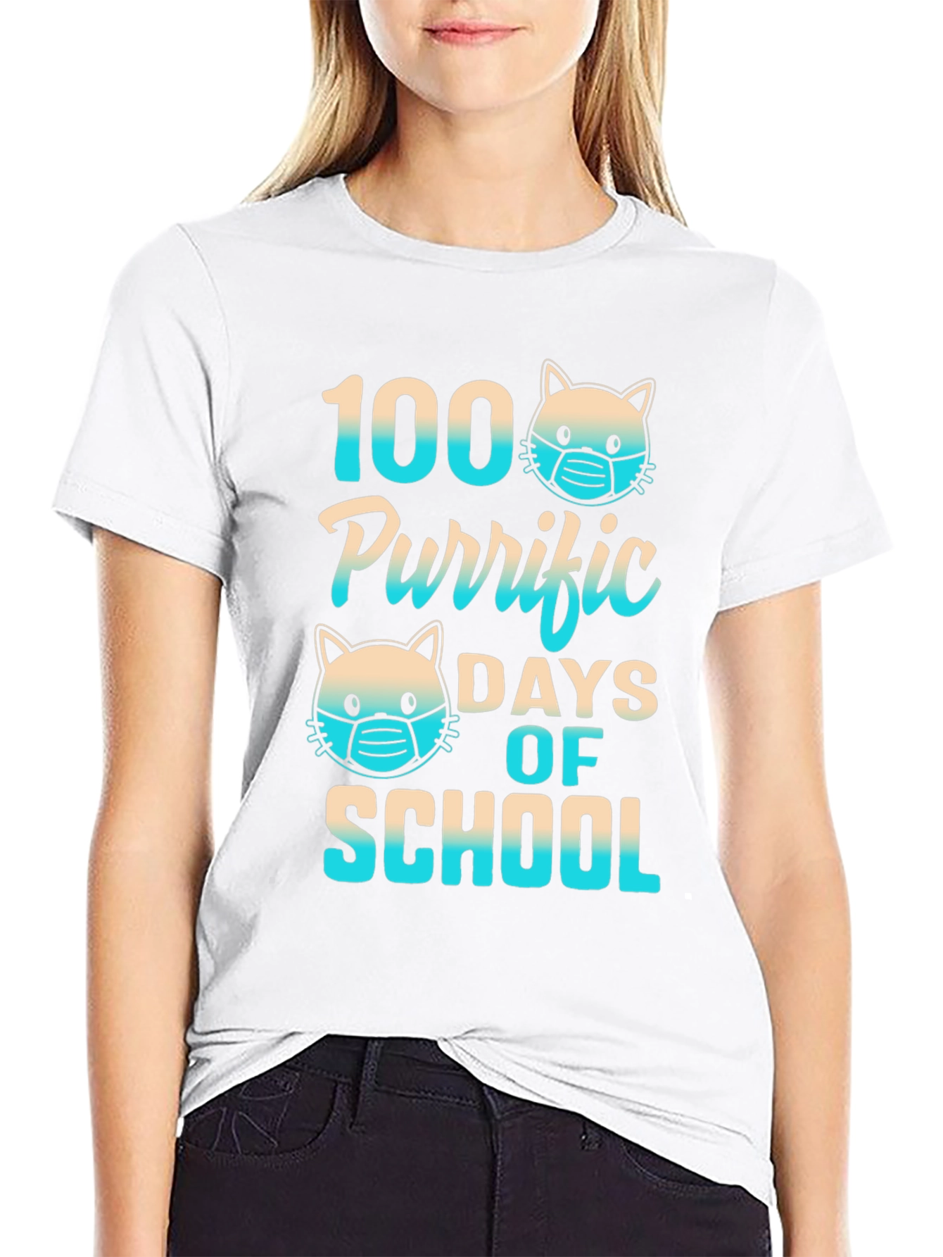 100 Purrific Days of School T-Shirt