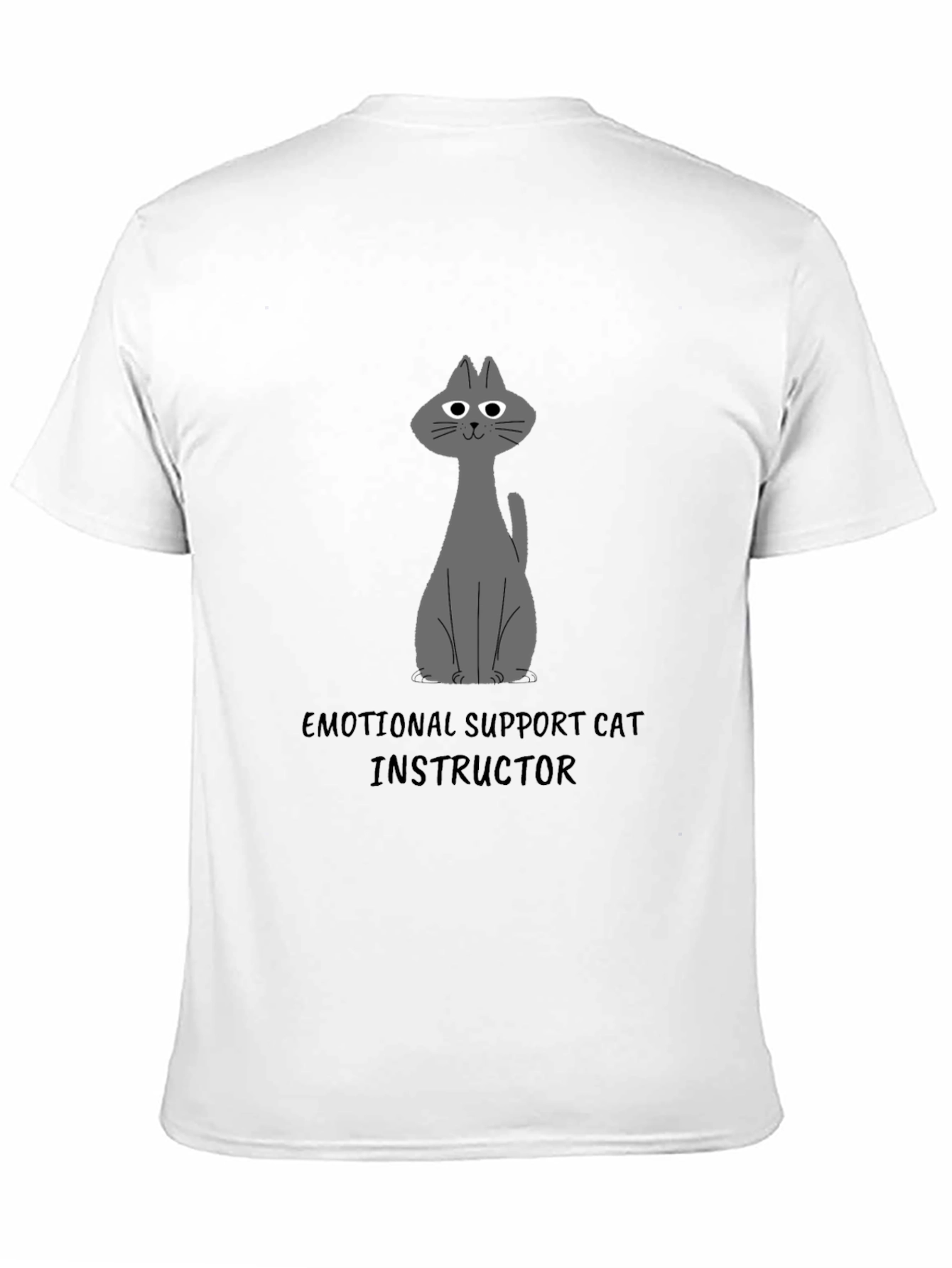Emotional Support Cat Instructor Graphic Tee