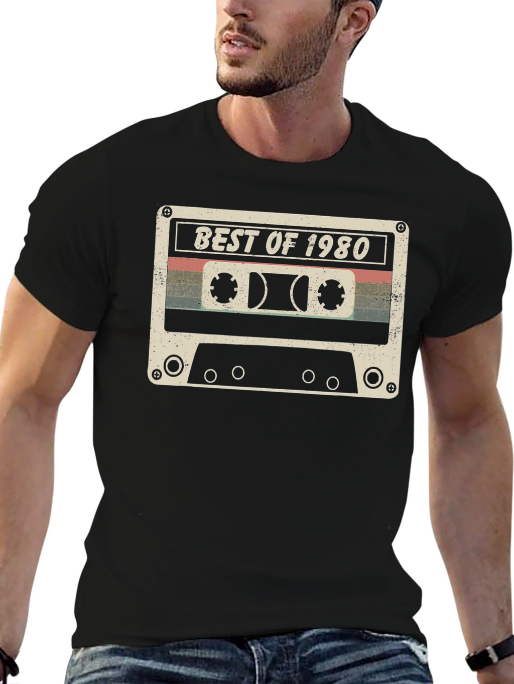 Best of 1980 Cassette Tape Graphic T-Shirt