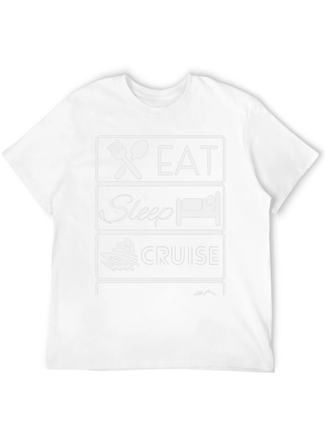 Eat Sleep Cruise T-Shirt - Vacation Apparel