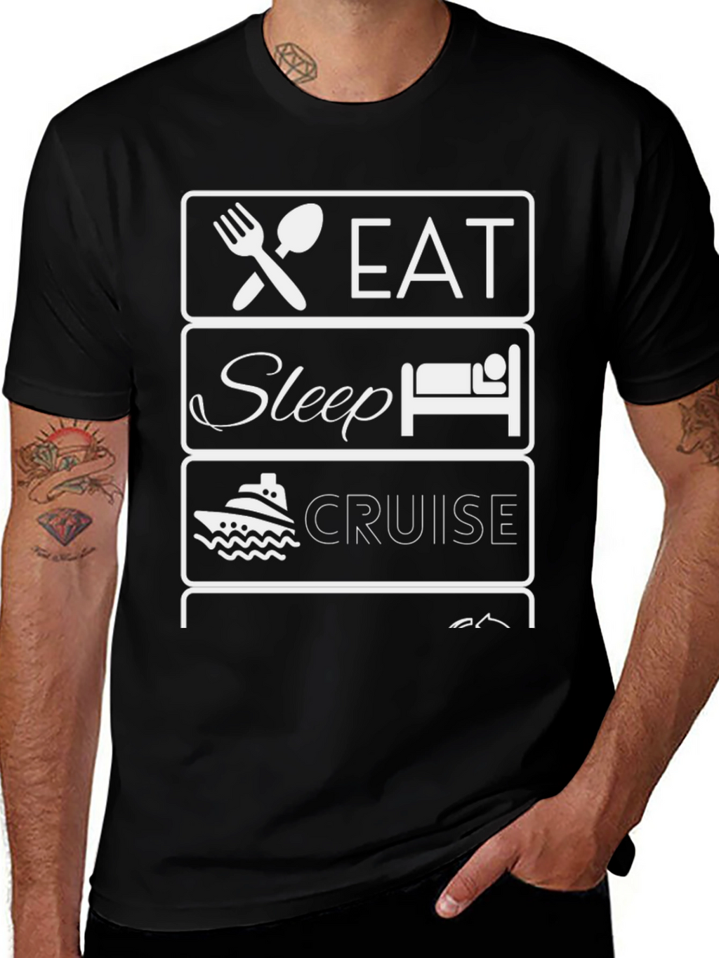 Eat Sleep Cruise T-Shirt - Vacation Apparel