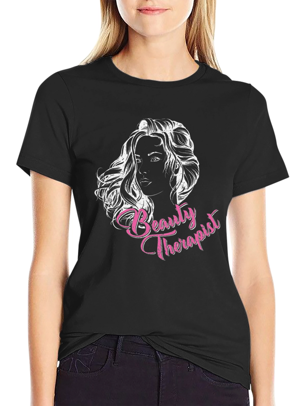 Beauty Therapist Graphic Tee - Black