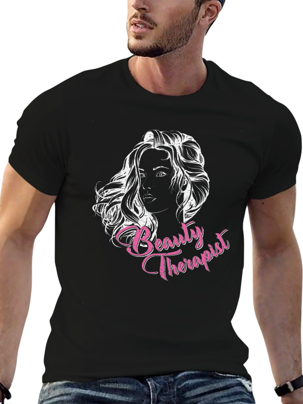 Beauty Therapist Graphic Tee - Black