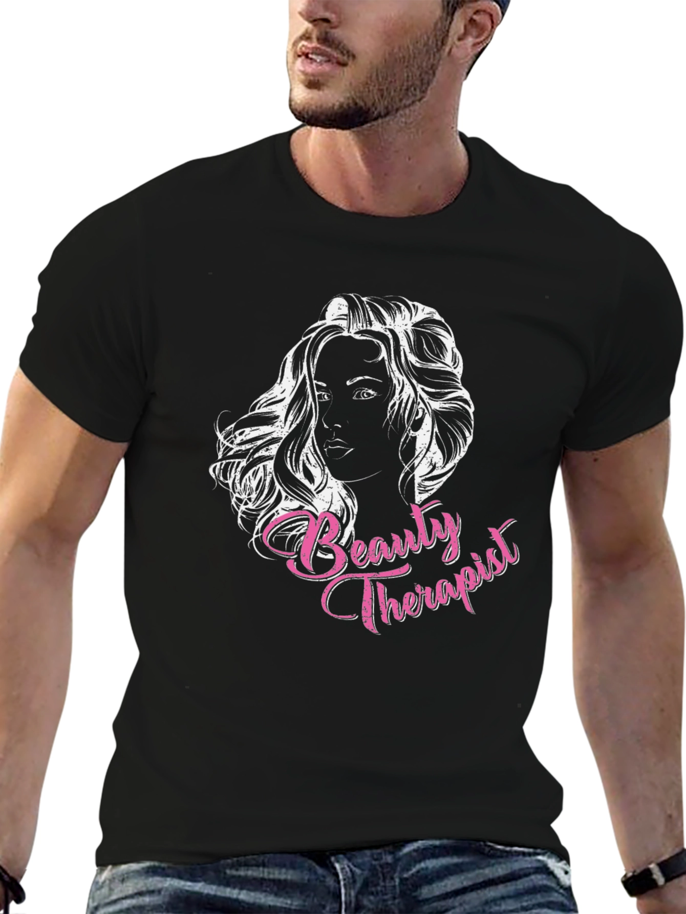 Beauty Therapist Graphic Tee - Black