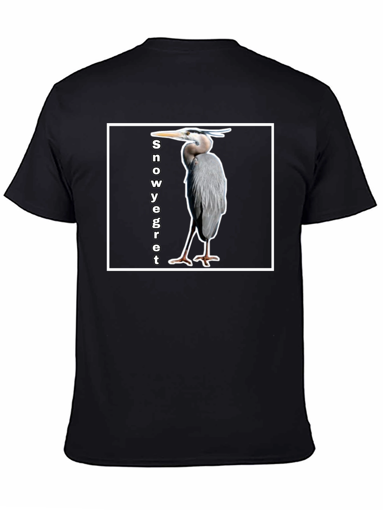 Snowy Egret Bird T-Shirt - Unique Graphic Tee