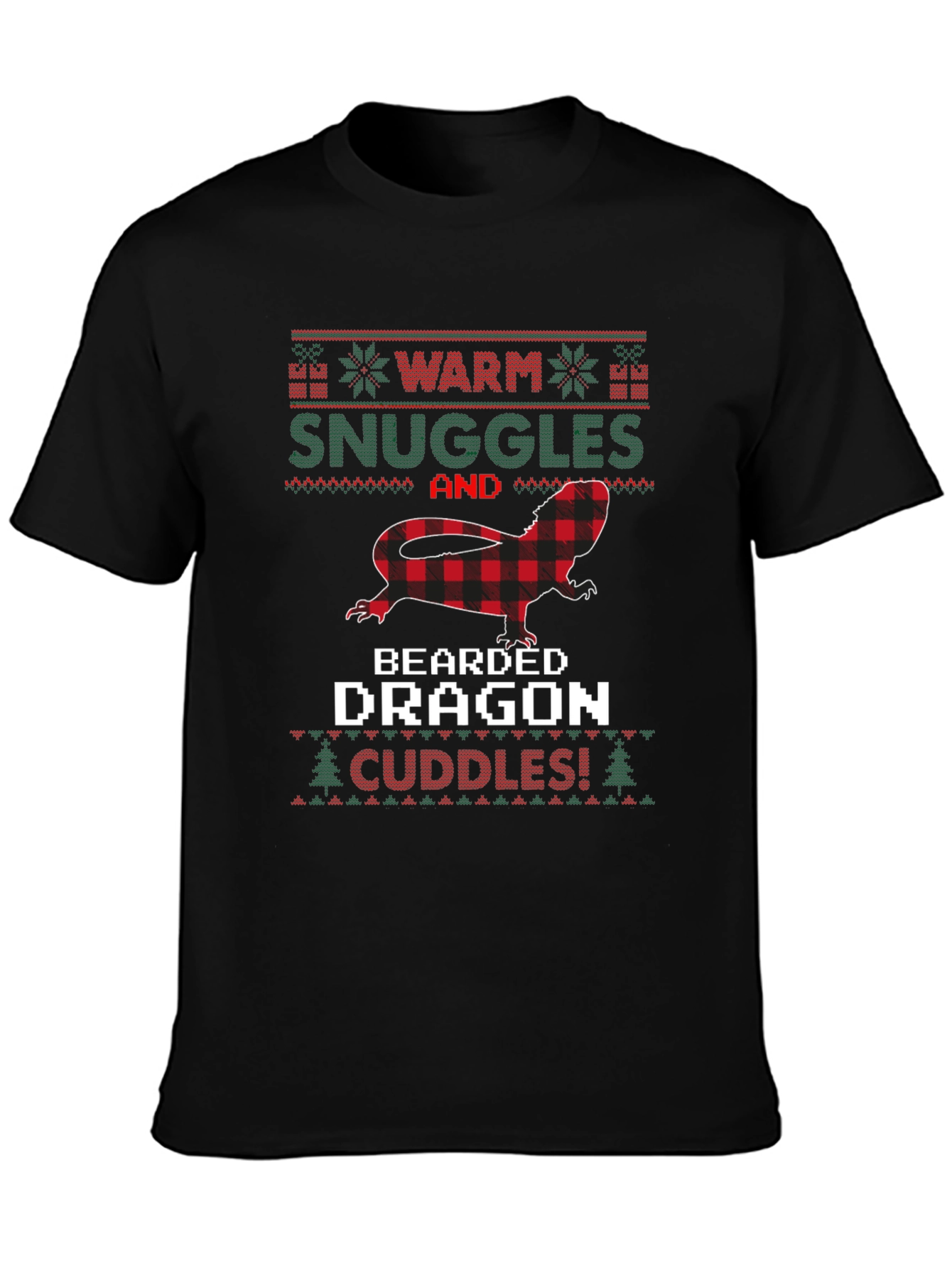 Bearded Dragon Christmas Ugly Sweater T-Shirt