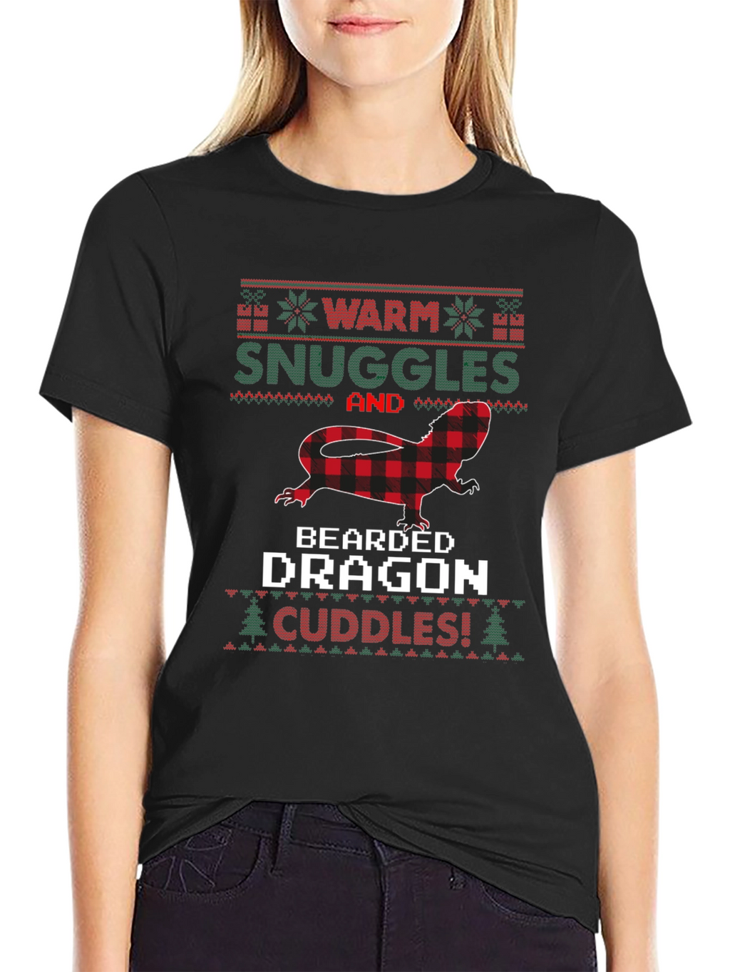 Bearded Dragon Christmas Ugly Sweater T-Shirt