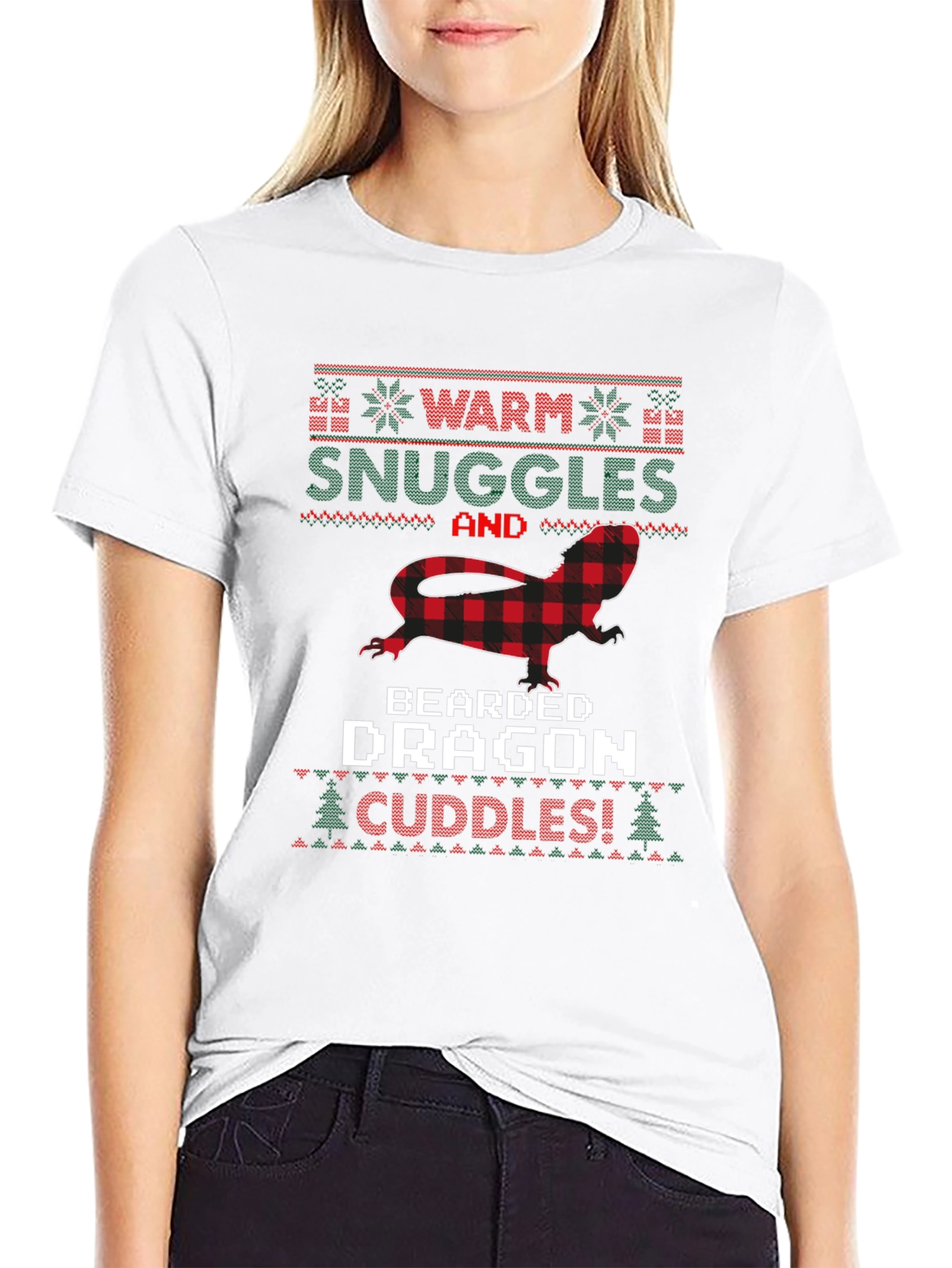 Bearded Dragon Christmas Ugly Sweater T-Shirt