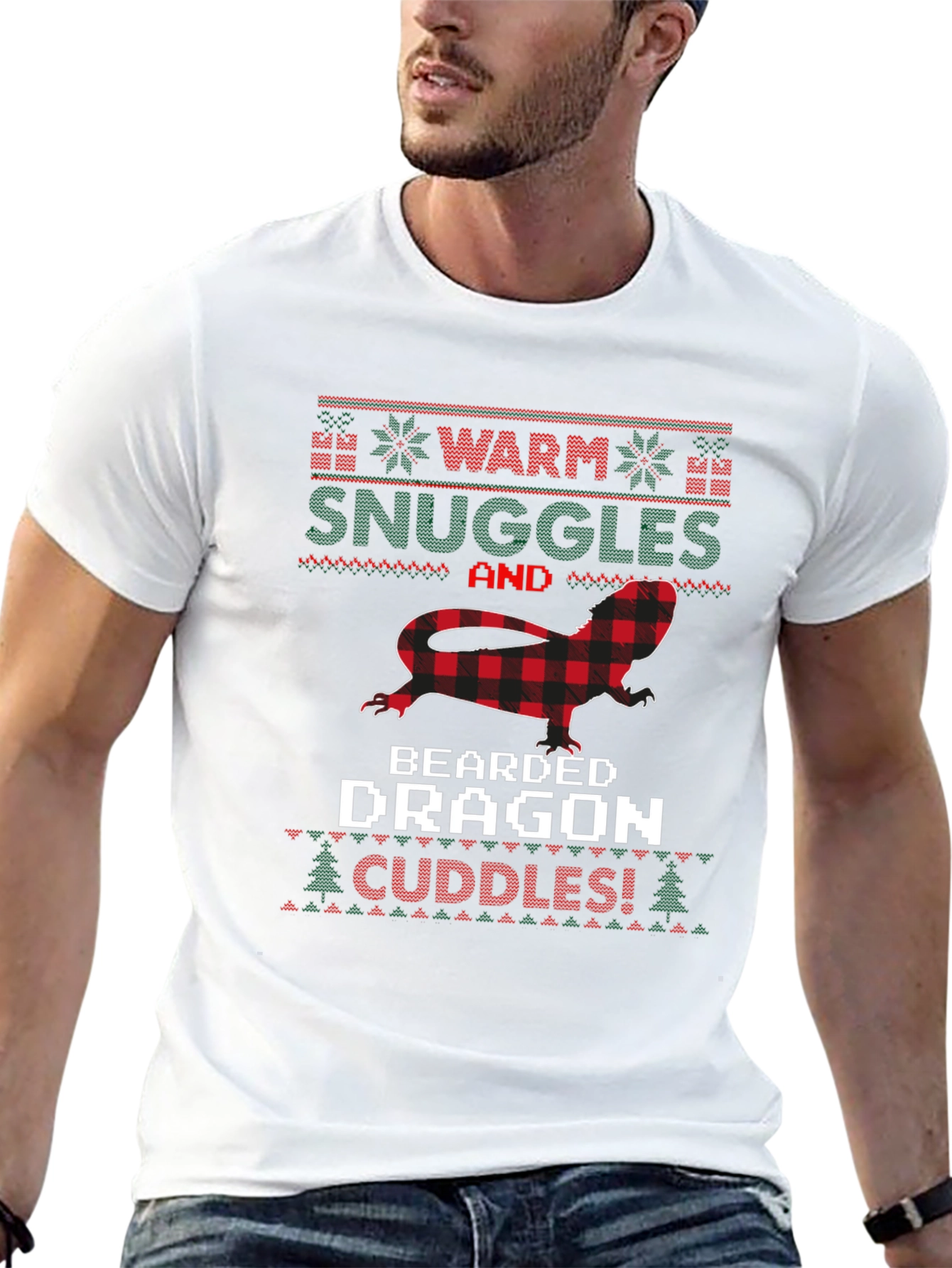 Bearded Dragon Christmas Ugly Sweater T-Shirt
