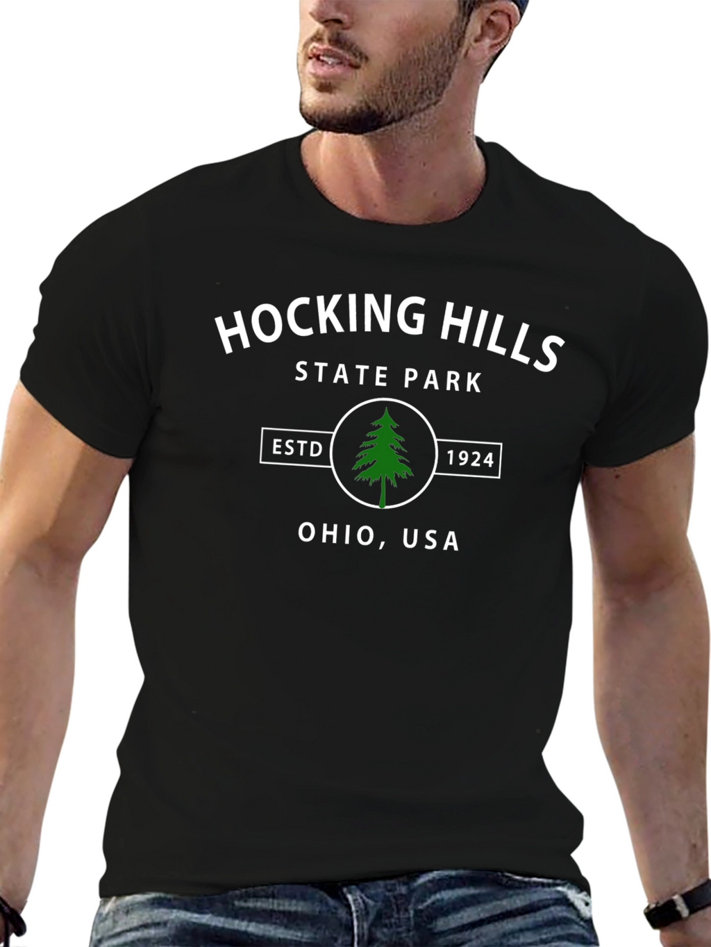 Hocking Hills State Park Black T-Shirt