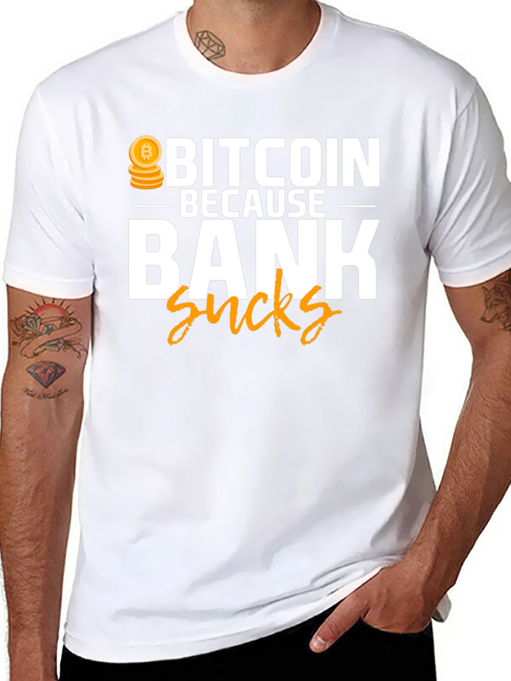 Bitcoin Because Bank Sucks T-Shirt