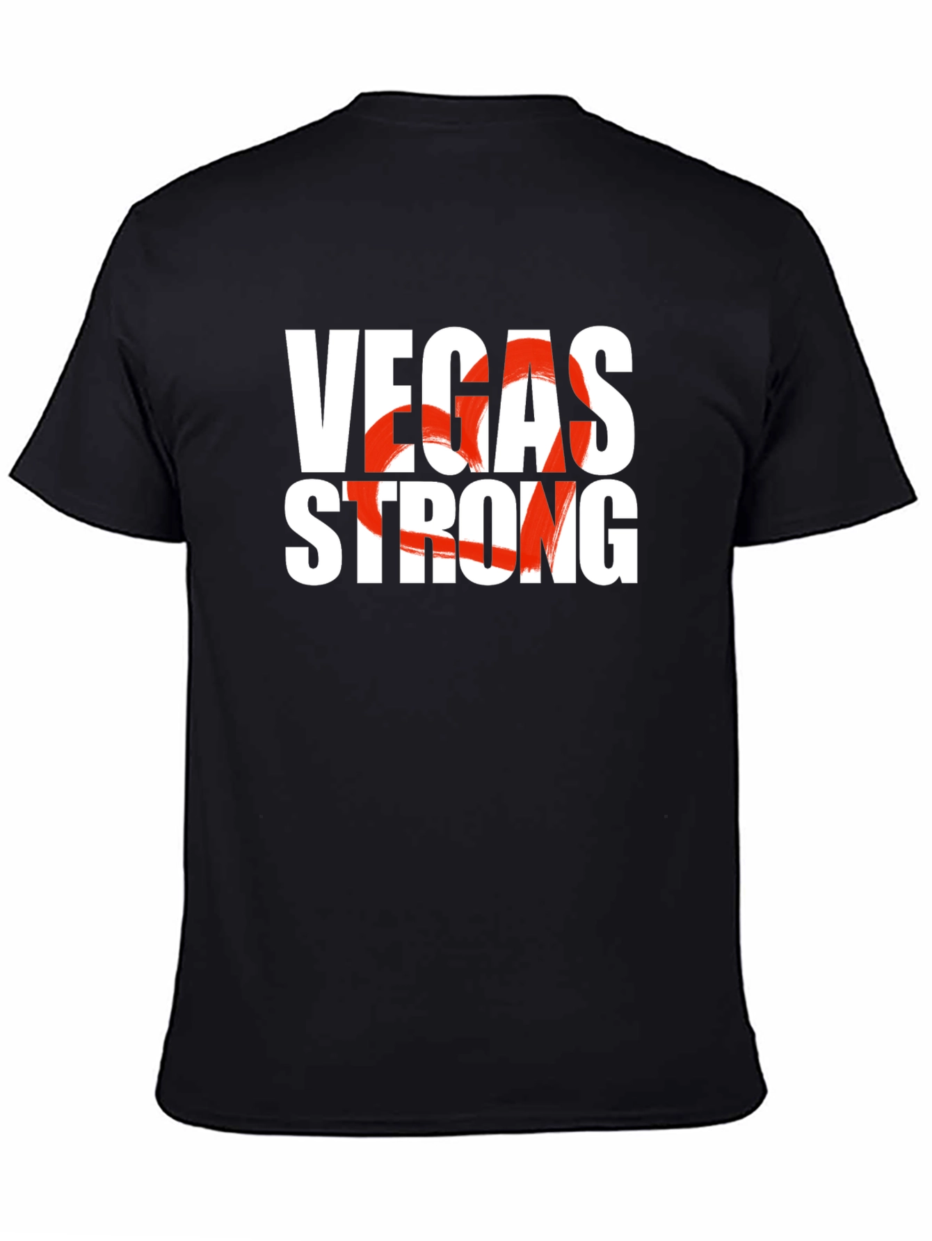 Vegas Strong Graphic Tee - Unisex Black T-Shirt