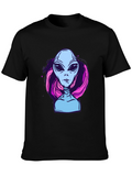 Alien Graphic Tee - Retro Style