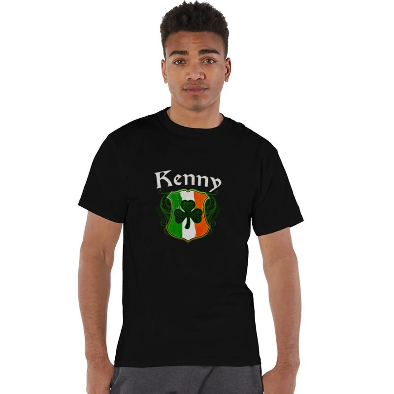 Kenny Irish Surname Ireland Flag Shield Shamrock