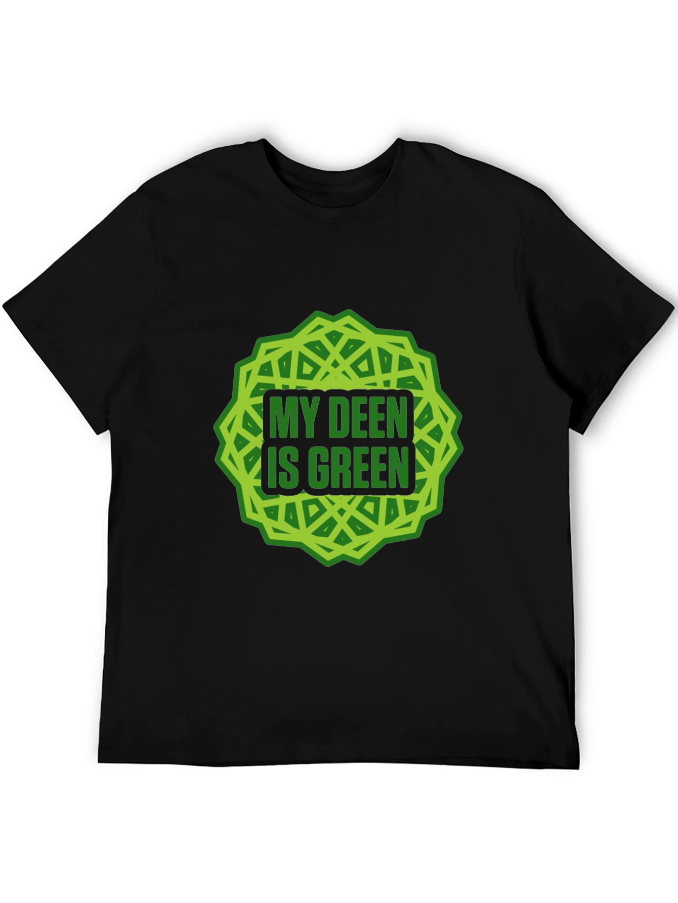 My Deen Is Green T-Shirt Islamic Muslim Tee