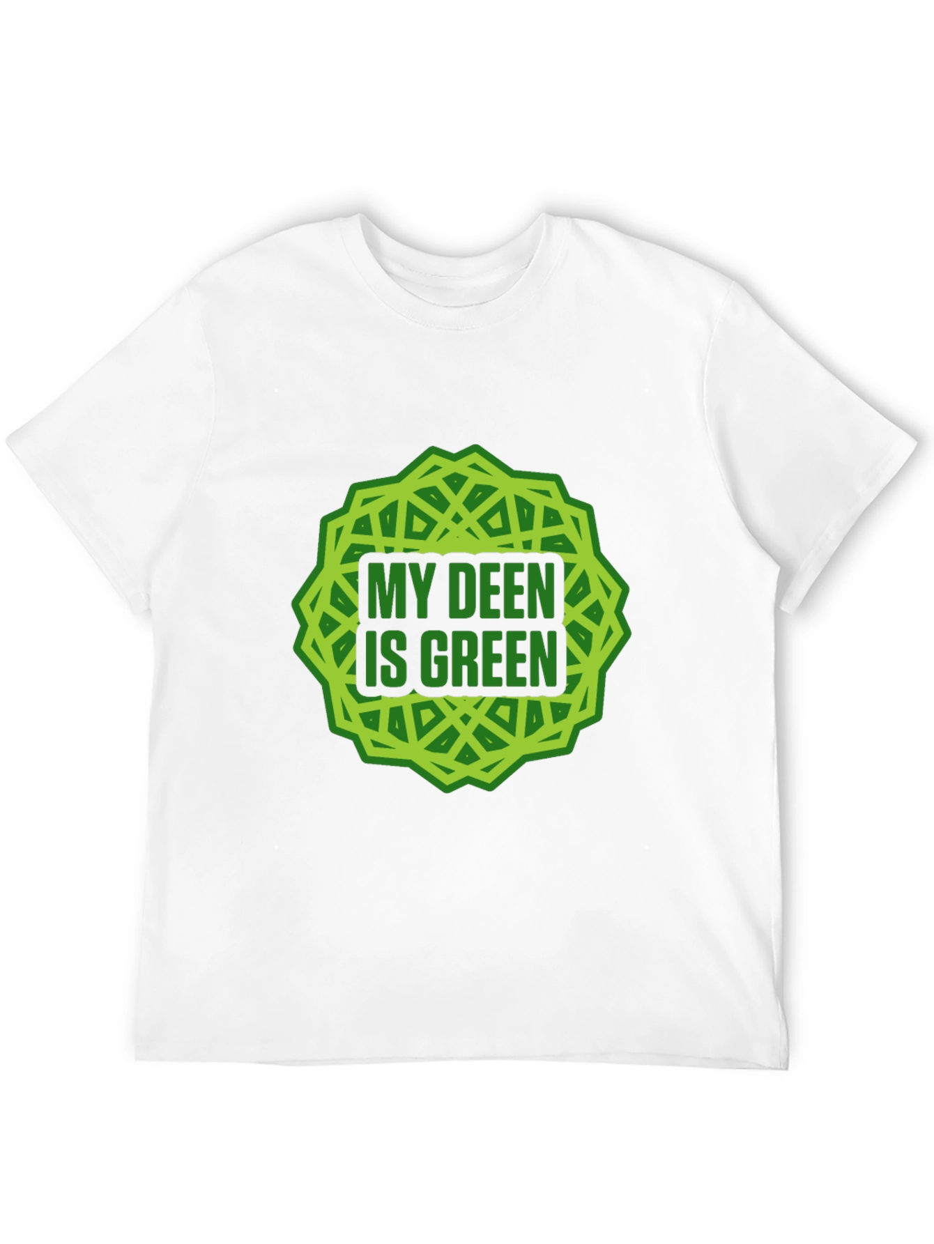 My Deen Is Green T-Shirt Islamic Muslim Tee