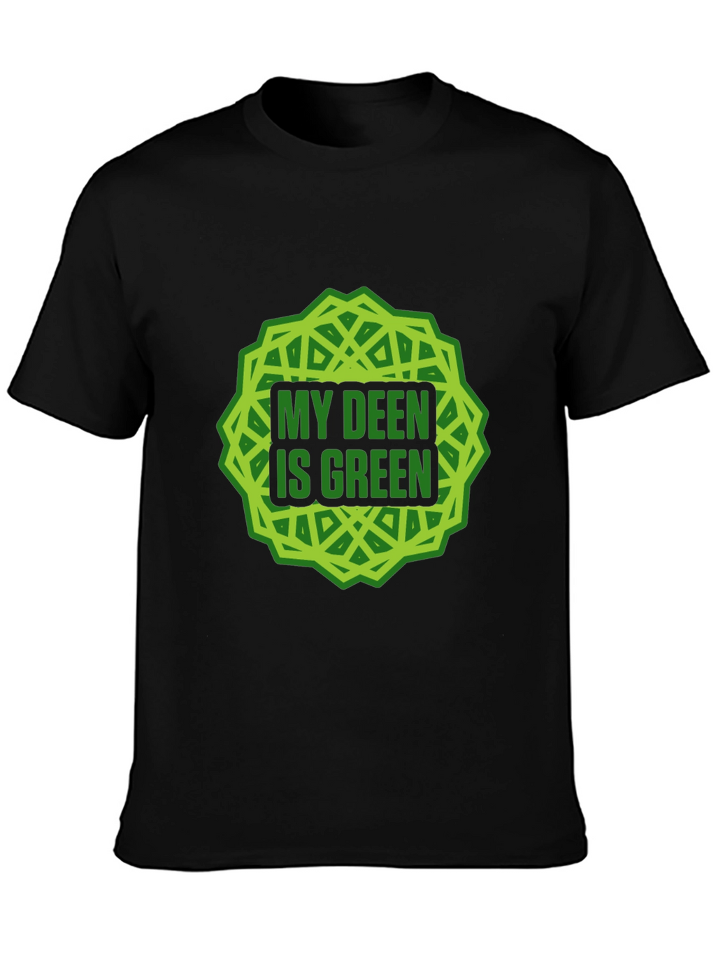 My Deen Is Green T-Shirt Islamic Muslim Tee