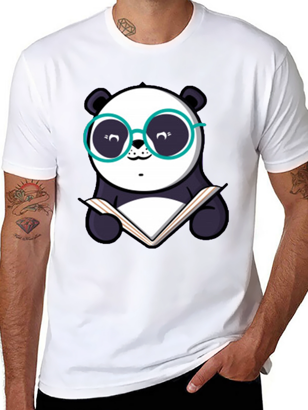 Bookish Panda T-Shirt - Smart & Stylish