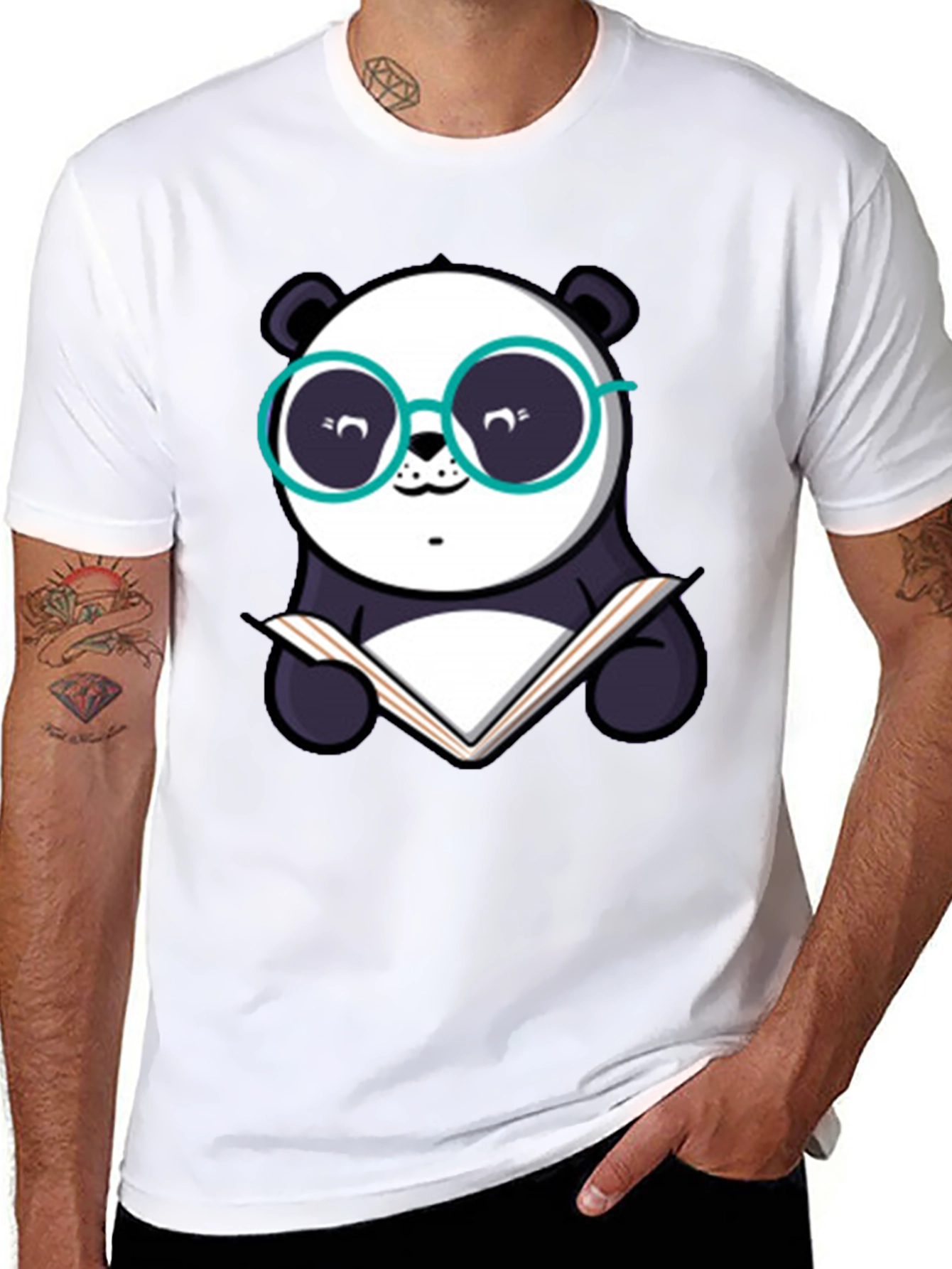 Bookish Panda T-Shirt - Smart & Stylish