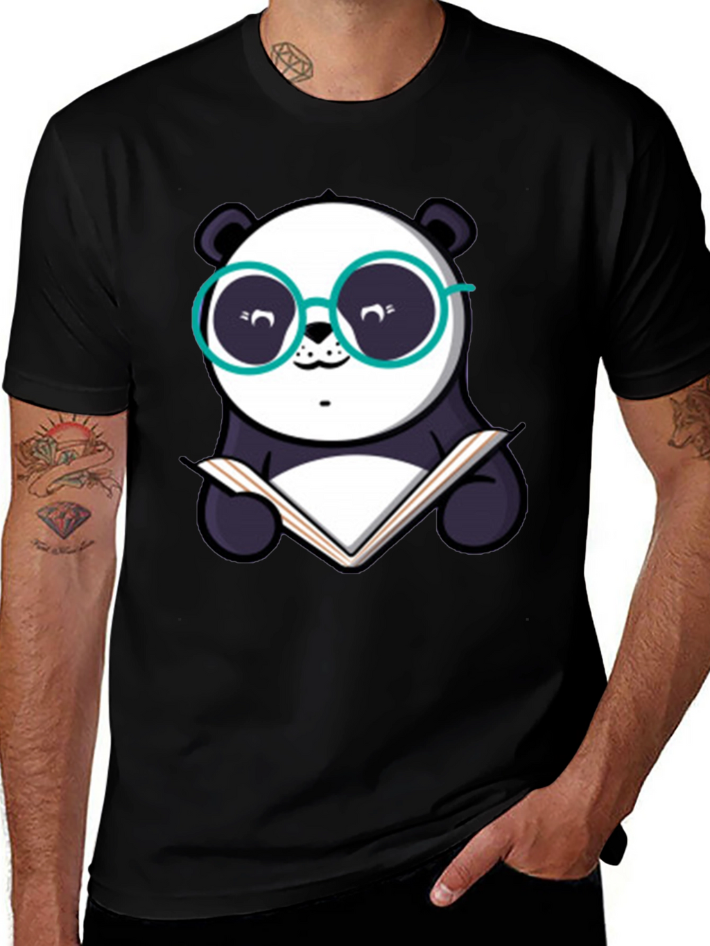 Bookish Panda T-Shirt - Smart & Stylish