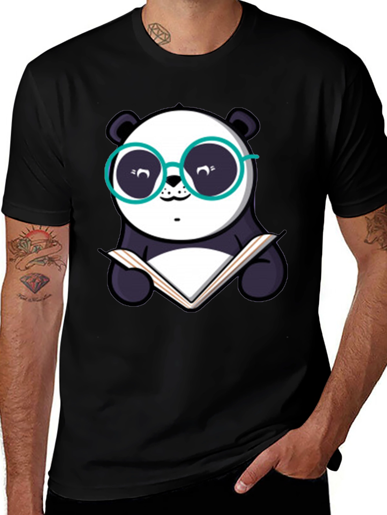 Bookish Panda T-Shirt - Smart & Stylish
