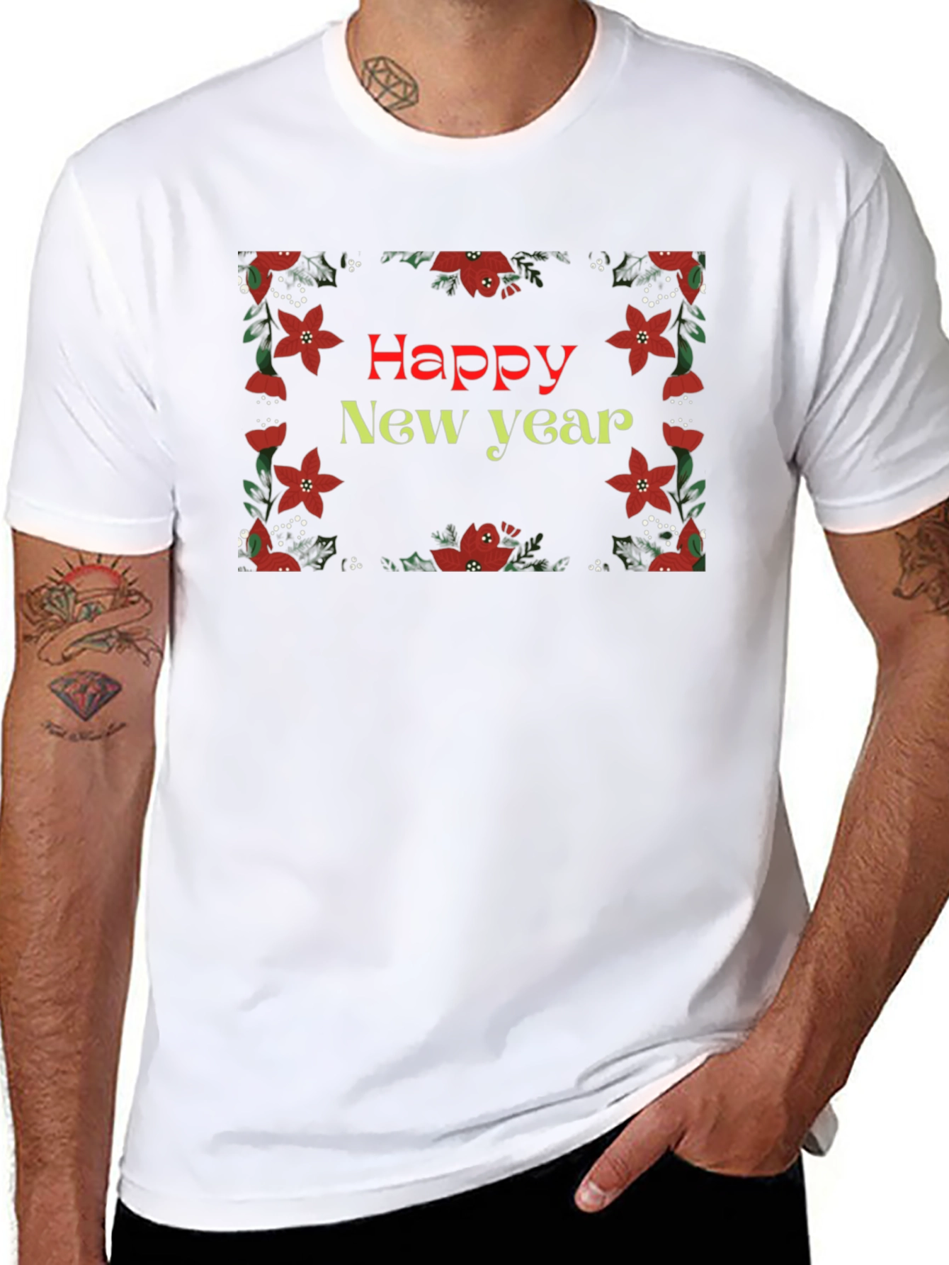 Festive Happy New Year Graphic Tee